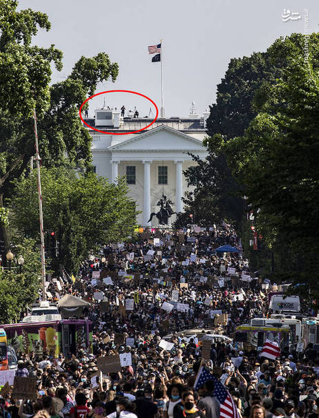 استقرار تک تیرانداز روی سقف کاخ سفید+عکس