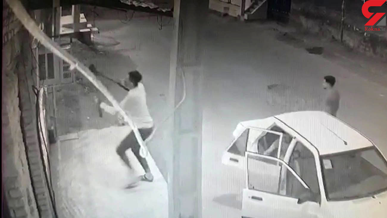 لحظه سرقت موتور کولر گازی در آبادان +عکس