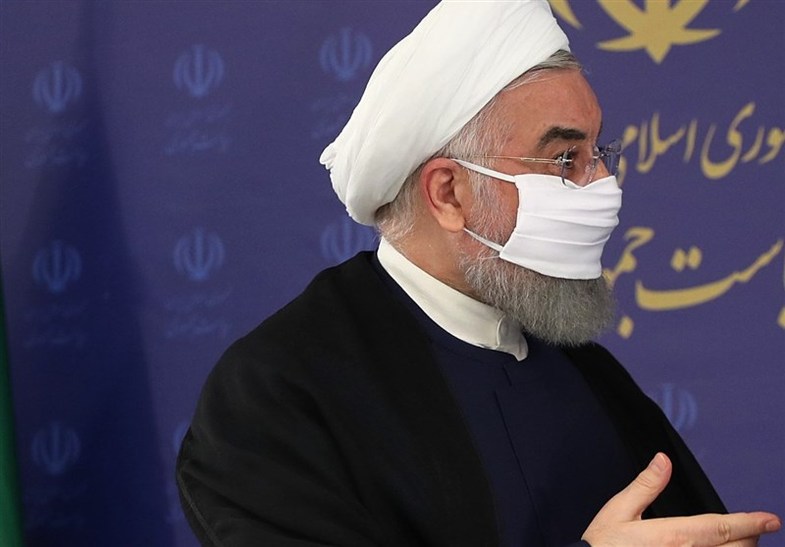 روحانی هم بالاخره ماسک زد+عکس