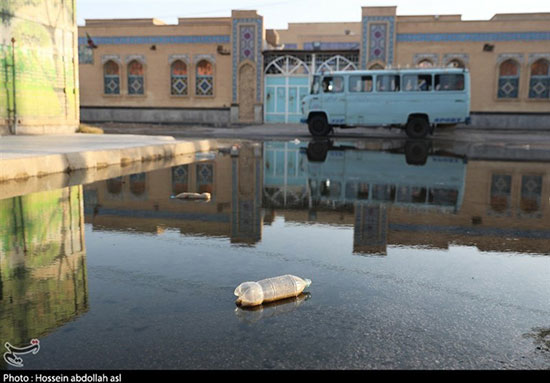 آبادان در فاضلاب غرق شد+عکس