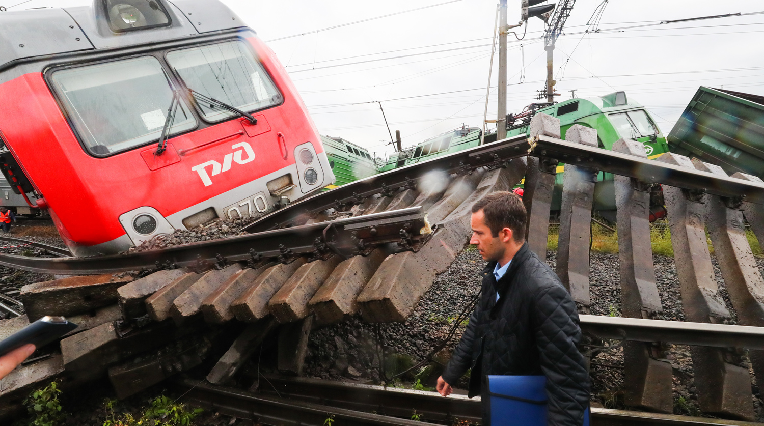 شاخ به شاخ وحشتناک دو قطار در روسیه+عکس