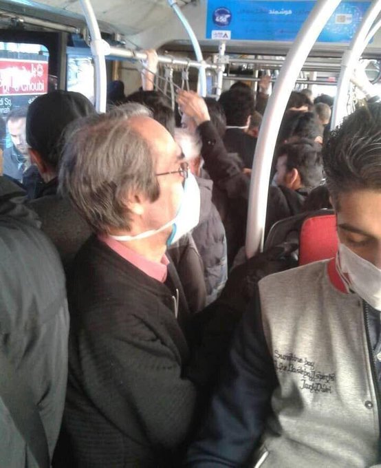 وضعیت بحرانی مردم در اتوبوس‌های تهران+عکس