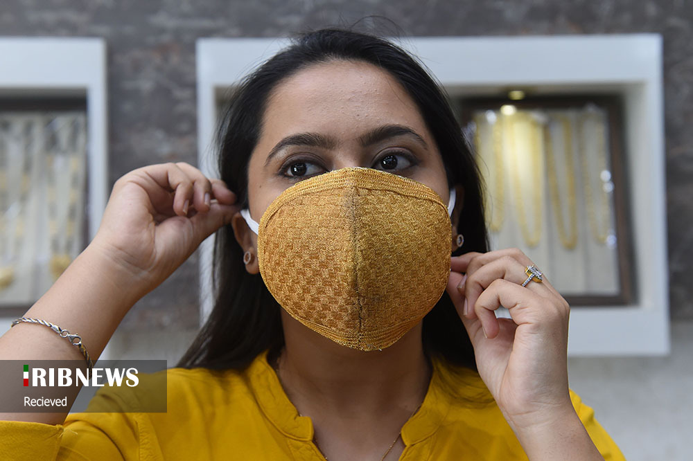 ماسک تمام طلا در هند+عکس