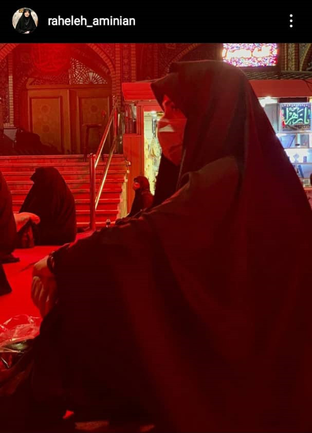 مجری ز‌ن مشهو‌ر در هیئت+عکس