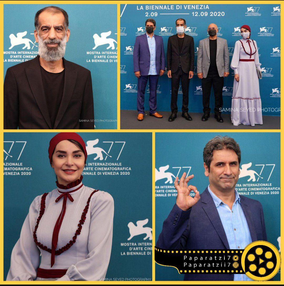 پوشش بازیگرزن  ایرانی روی فرش قرمز ونیز +عکس 