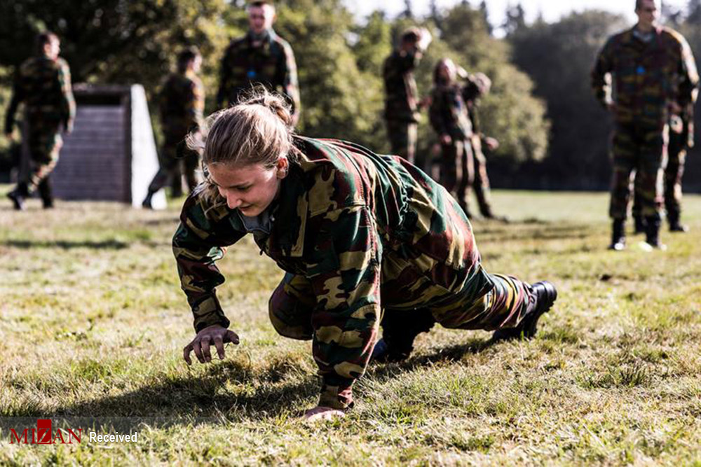ملکه بلژیک در خدمت سربازی+عکس