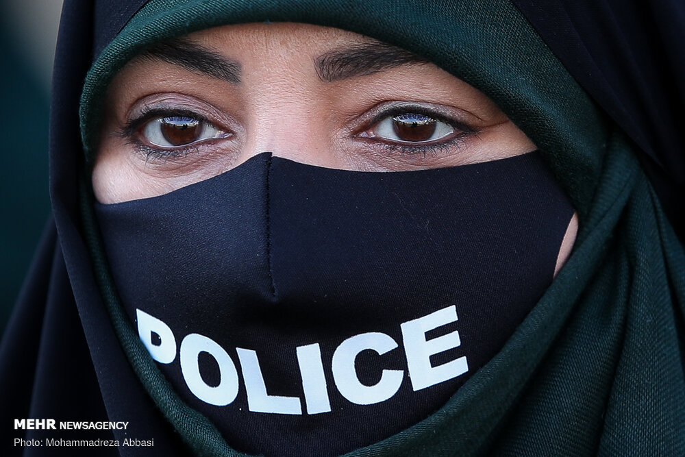 زنان پلیس در مراسم صبحگاه مشترک نیروی انتظامی + عکس
