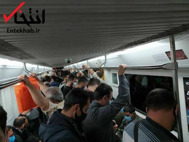 وضعیت اسفناک مترو تهران امروز+عکس