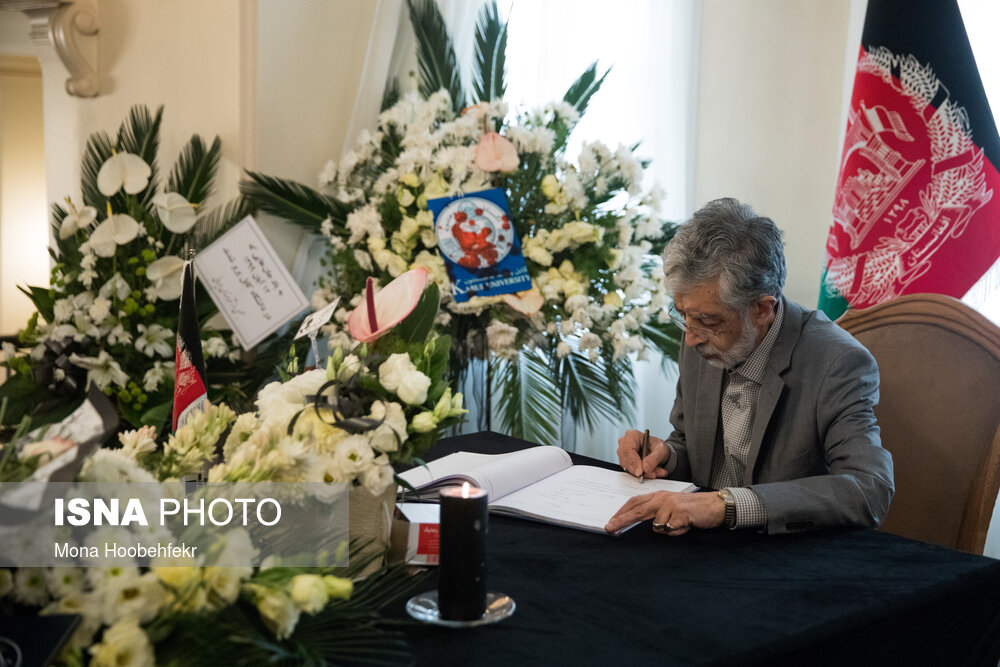 حداد عادل در سفارت افغانستان+عکس