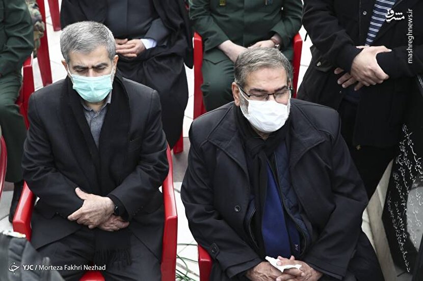 شمخانی در مراسم تشییع شهید دانشمند هسته‌ای +عکس