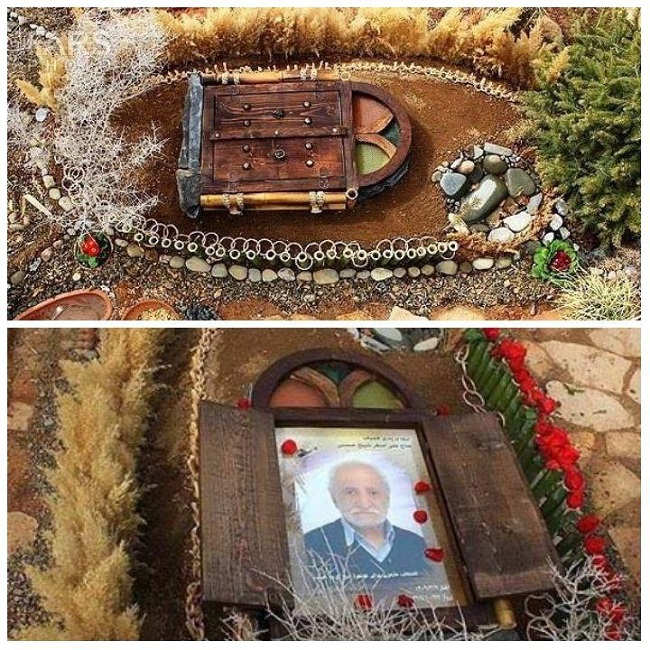 طراحی خاص زیباترین قبر ایران+عکس