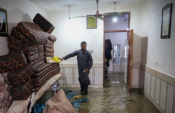 تصاویر غم انگیز از خانه های مردم اهواز+عکس