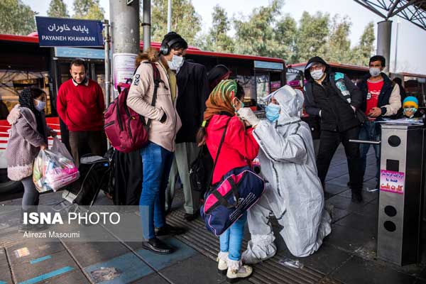 تصویر دیده نشده از مقابله با کرونا در تهران+عکس