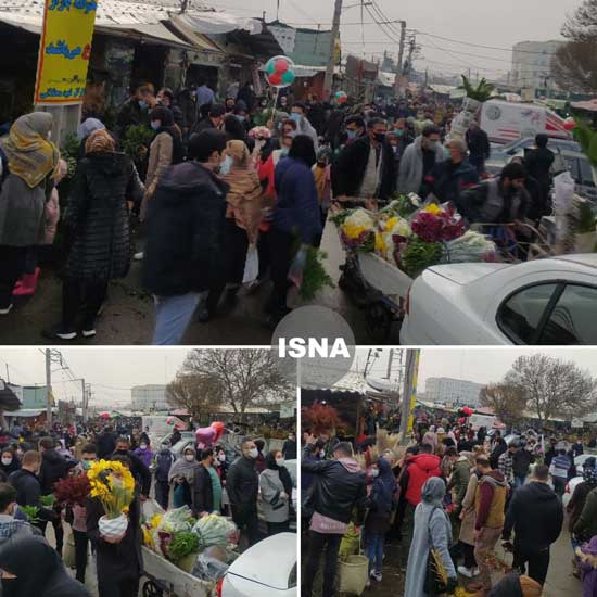 جمعیت باورنکردنی در بازار گل تهران+عکس