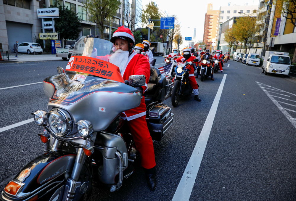 رژه بابانول ها با موتور سیکلت+عکس