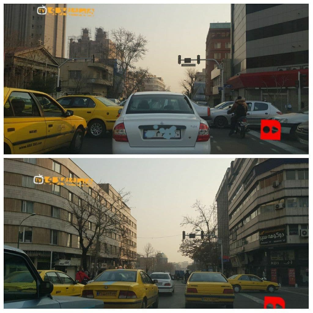 چراغ های راهنمایی تهران خاموش شد+عکس