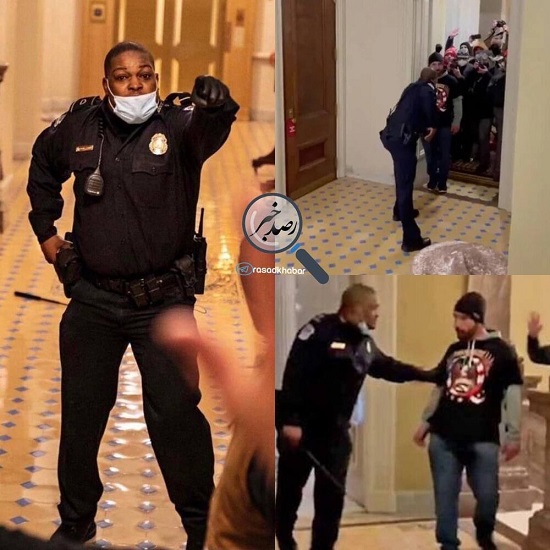 نشان ظلا برای پلیس آمریکایی به خاطر این حرکت+عکس
