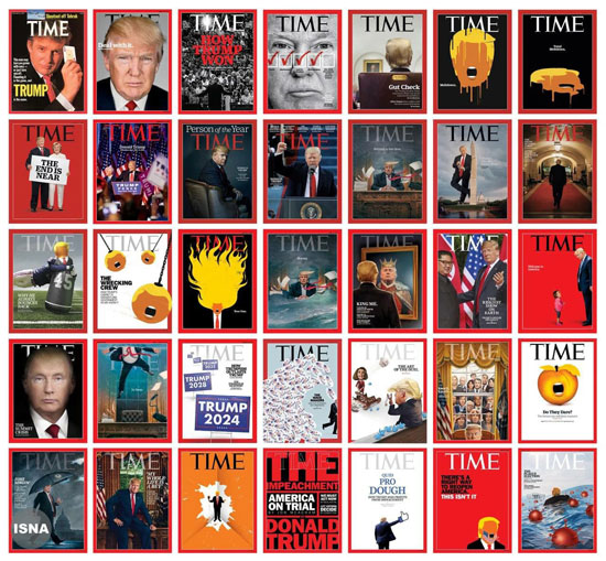 جلد مجله معروف در چهار سال ریاست جمهوری ترامپ+عکس