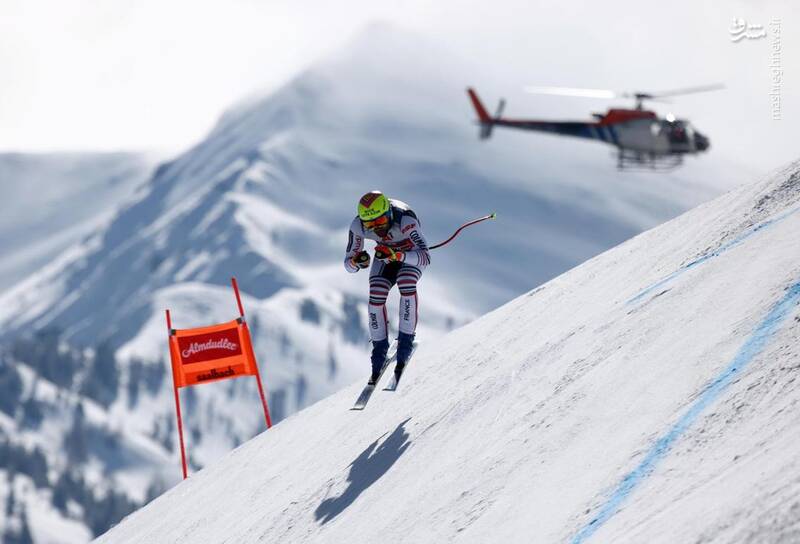 اسکی باز فرانسوی در آسمان+عکس