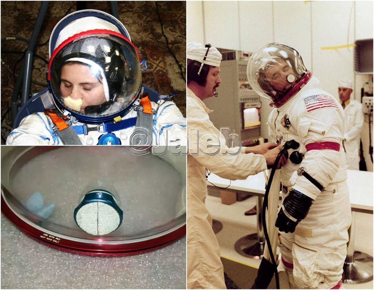 راه حل عجیب فضانوردان برای خارش بینی+عکس