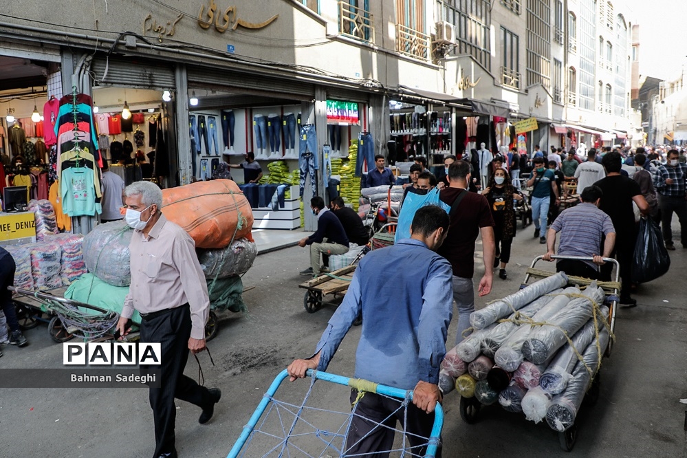بازگشایی بازار شلوغ تهران+عکس