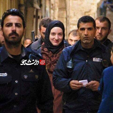 تصویر دیدنی از مقاومت دختر فلسطینی+عکس