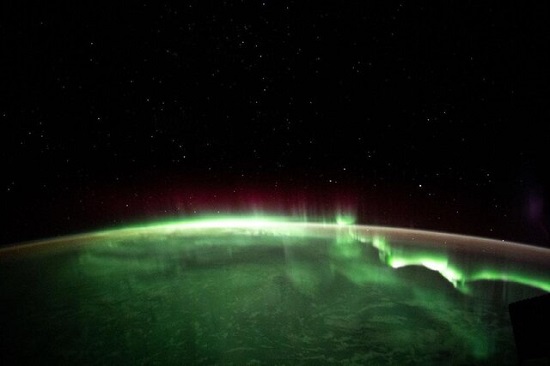 دیدن شفق قطبی از ایستگاه فضایی+عکس