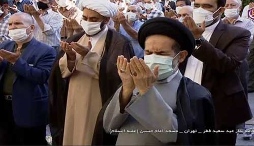 نماز عید فطر در تهران این طور اقامه شد+عکس