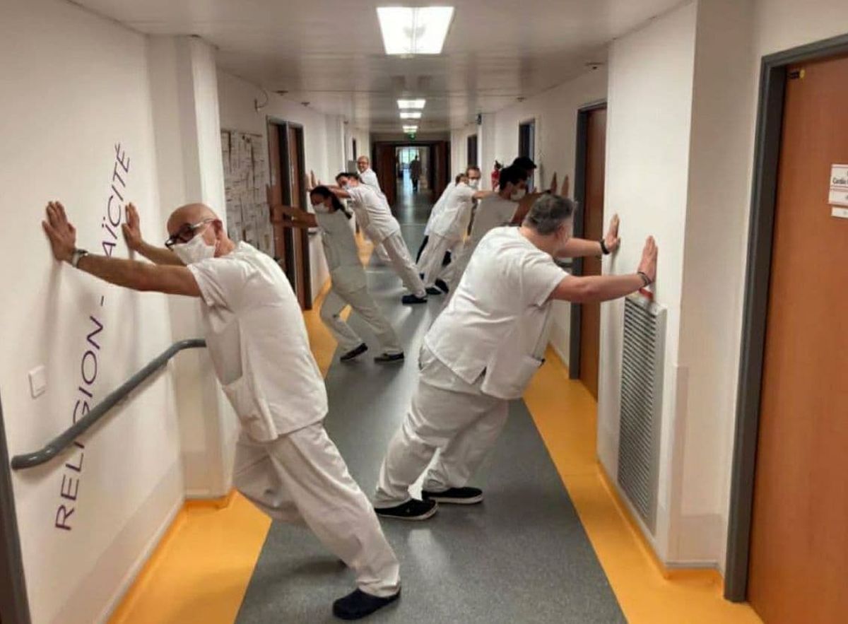شوخی پرستاران بخش کرونا با رئیس+عکس