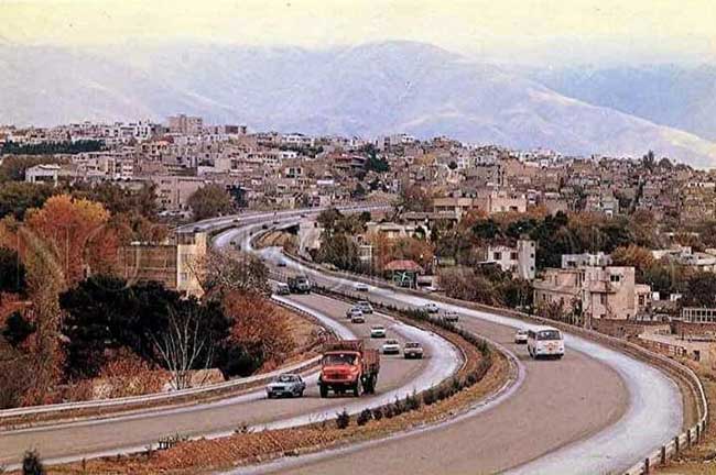 تصویر قدیمی باورنکردنی از اتوبان صدر +عکس