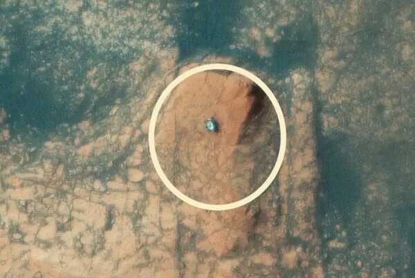 تصویر هوایی از کوهنوردی در مریخ+عکس