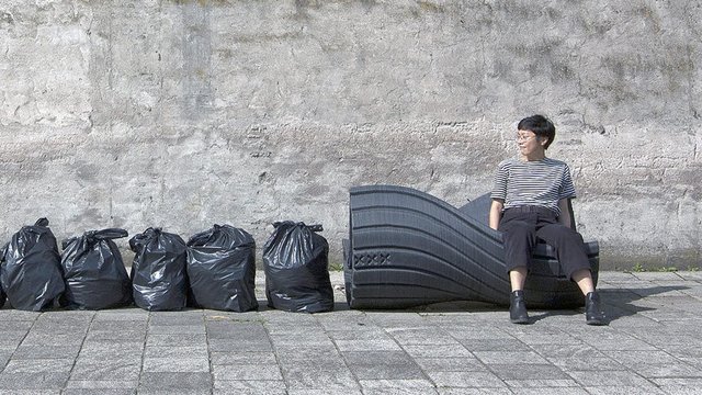 تبدیل ضایعات پلاستیکی به مبلمان شهری+تصاویر