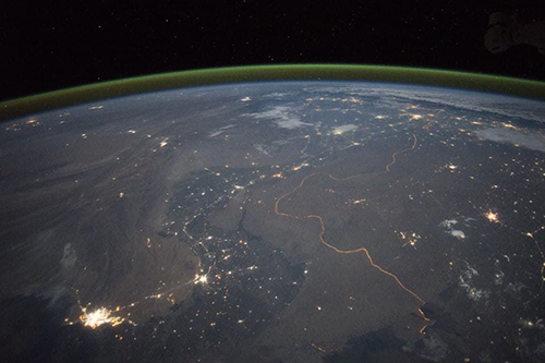 تصویر عجیب از مرز هند و پاکستان در ایستگاه فضایی+عکس