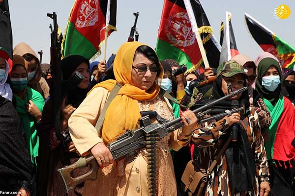 زنان افغان کاملا مسلح شدند+عکس
