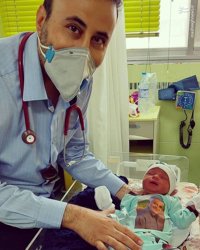 تولد قاسم سلیمانی کوچک در بوشهر+عکس