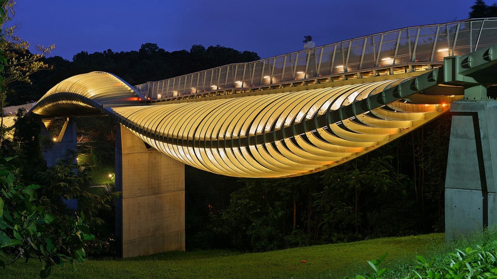 پل بی نظیر مواج در سنگاپور+عکس