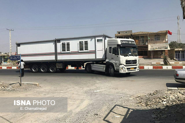اعزام ۳۰ کانکس آموزشی از تهران به مناطق زلزله‌زده کرمانشاه