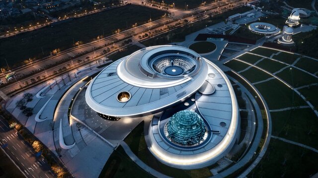 معماری فضایی در بزرگترین موزه ستاره‌شناسی جهان 