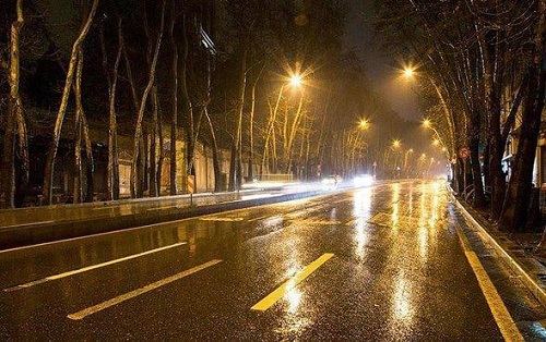 باد و باران در تهران شروع شد+عکس