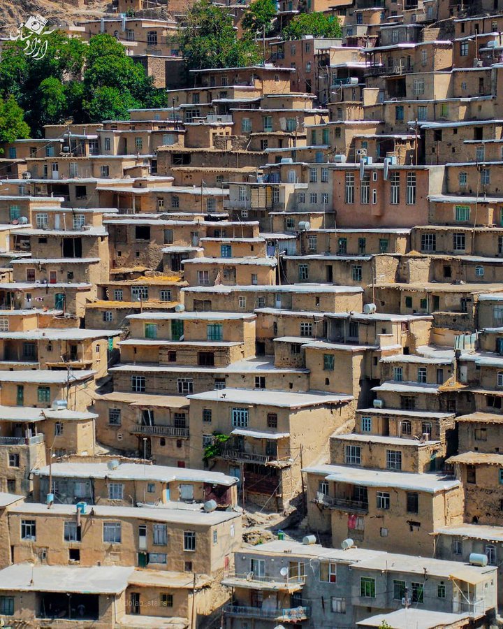 تصویر زیبا از روستای پلکانی دولاب+عکس