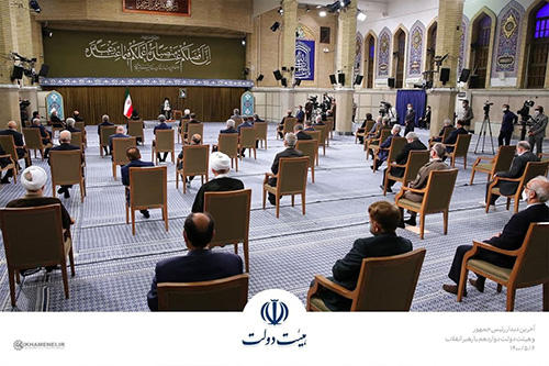 آخرین دیدار دولت روحانی با رهبر انقلاب+عکس