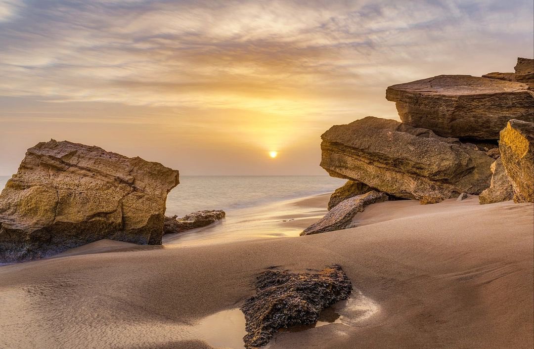 نمایی زیبا از ساحل چابهار+عکس