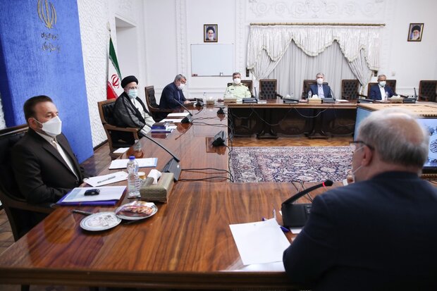 حضور رئیسی در جلسه رؤسای کمیته‌های تخصصی ستاد ملی مقابله با کرونا 